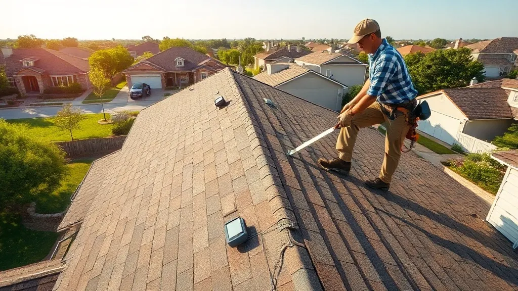 Roofing repair in progress